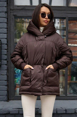 Пуховик укороченный оверсайз BTN