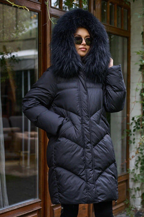 Пуховик Votarun длинный на морозную зимы