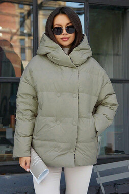 Пуховик BTN Button короткий цвет леопард