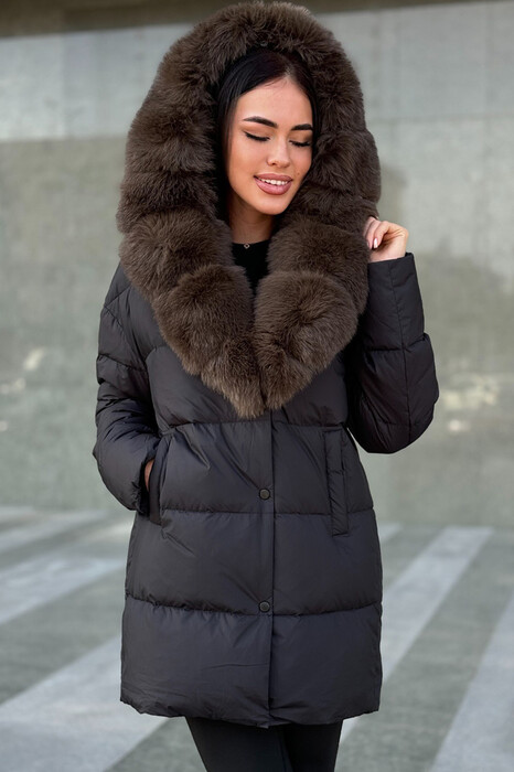 Классический пуховик Вивилона средней длинны